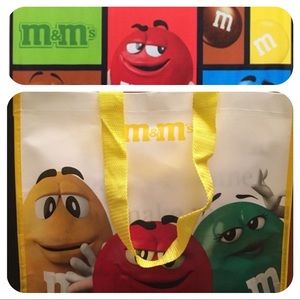 BUNDLE of M&M Fleece Blanket and Tote Bag NEW
